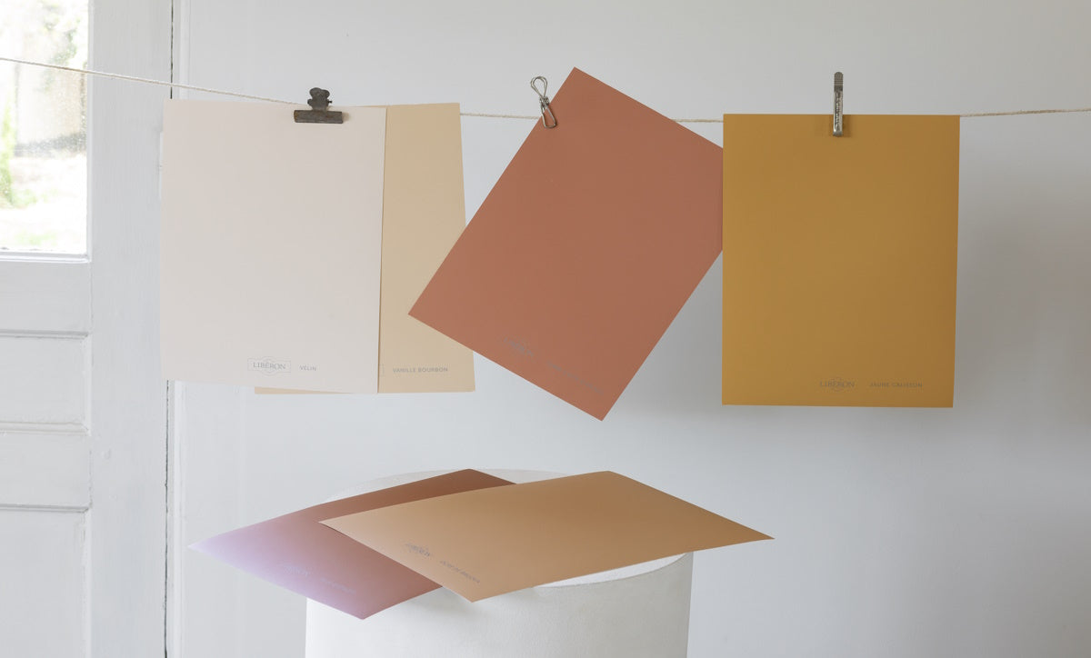 Echantillons A4 - VELOURS DE PEINTURE  ® - JAUNES ET ORANGES