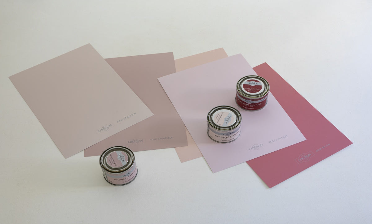 Echantillons A4 - VELOURS DE PEINTURE  ® - ROSES ET ROUGES