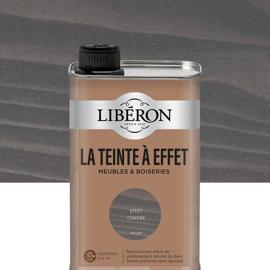 Bidon de teinte à effet Libéron, effet cendré, format 0,5 L.