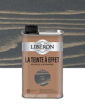 Bidon de teinte à effet Libéron, effet fumé, format 0,5 L.