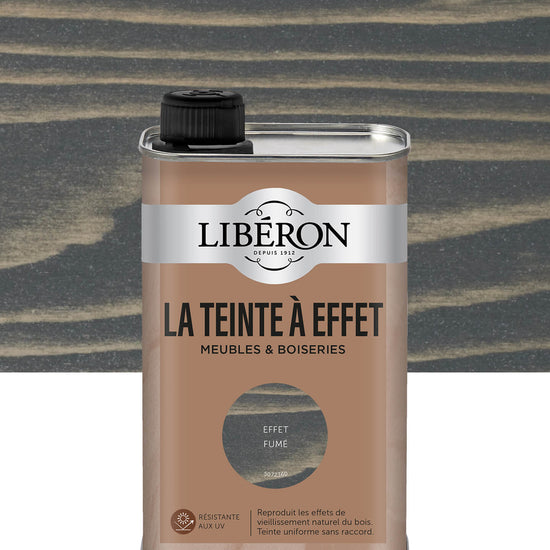 Bidon Libéron La Teinte à Effet meubles et boiseries, effet Fumé, format 0,5 L.