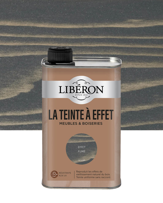 Bidon Libéron La Teinte à Effet meubles et boiseries, effet Fumé, format 0,5 L.
