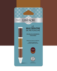 Pack de 3 unités du feutre Libéron Le Multifeutre de Retouche, teinte Acajou