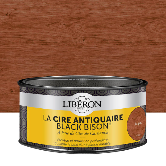 Pot de cire Libéron La Cire Antiquaire, teinte Acajou