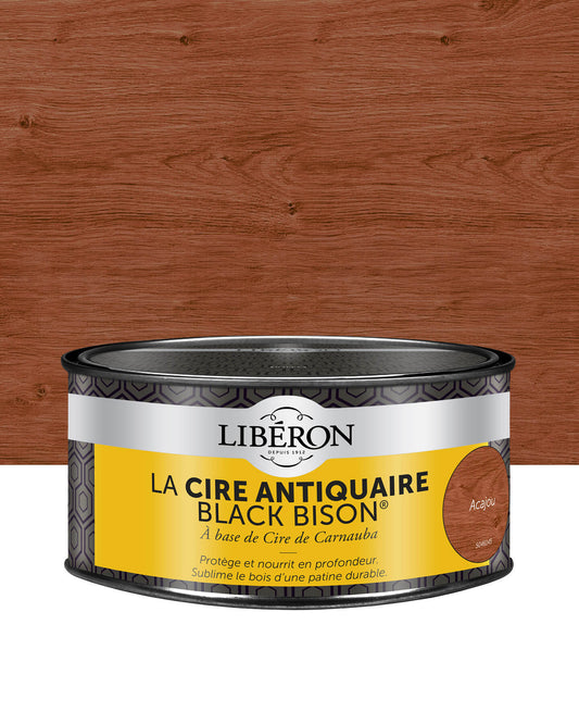 Pot de cire Libéron La Cire Antiquaire, teinte Acajou