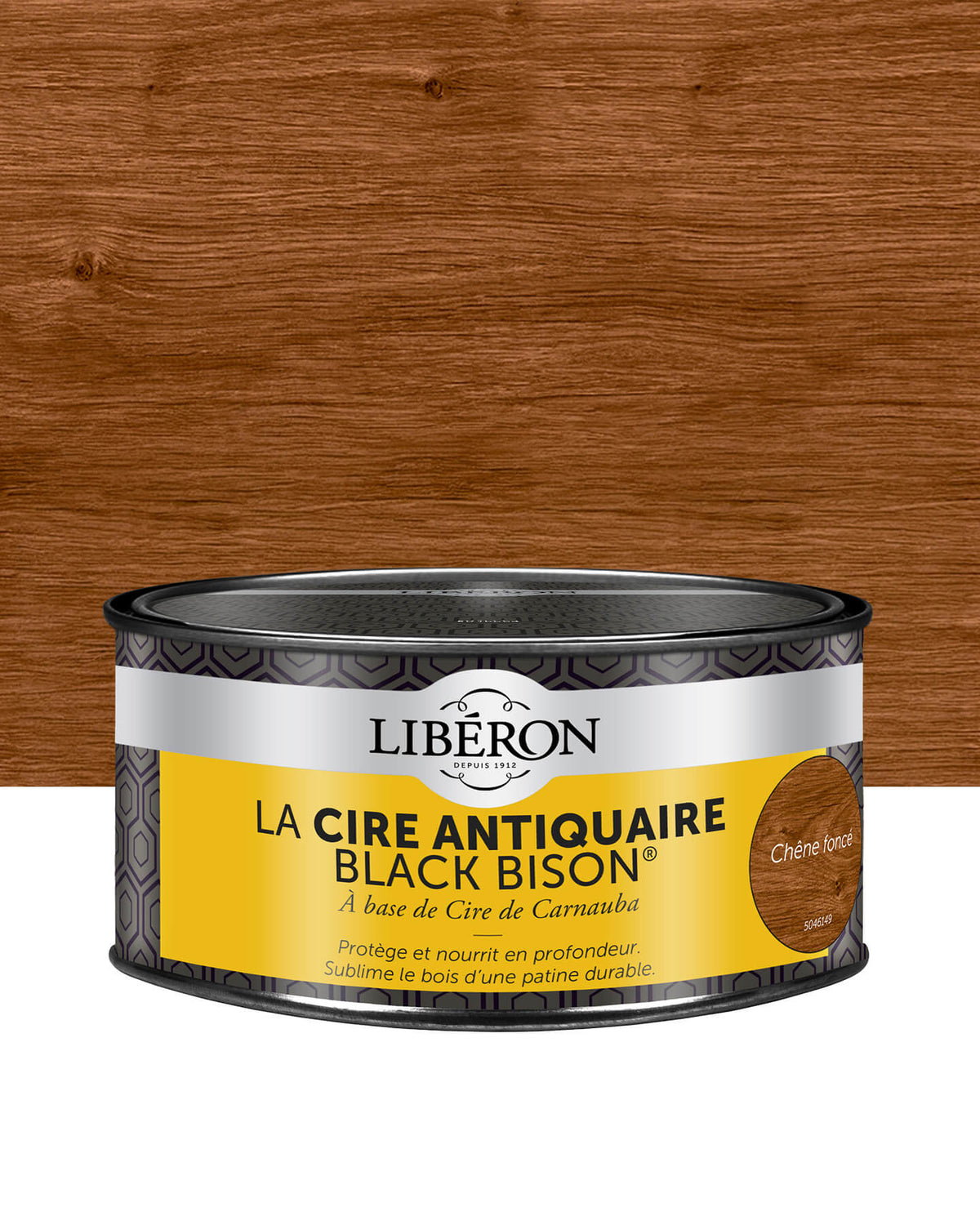 Pot de cire Libéron La Cire Antiquaire, teinte Chêne foncé