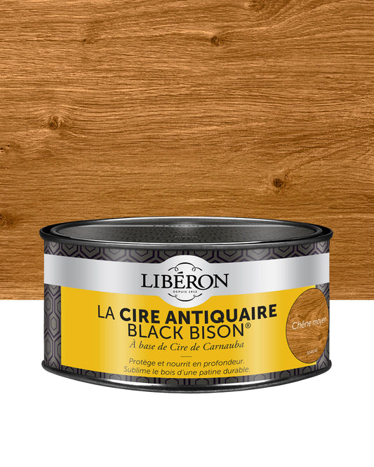 Pot de cire Libéron La Cire Antiquaire, teinte Chêne moyen