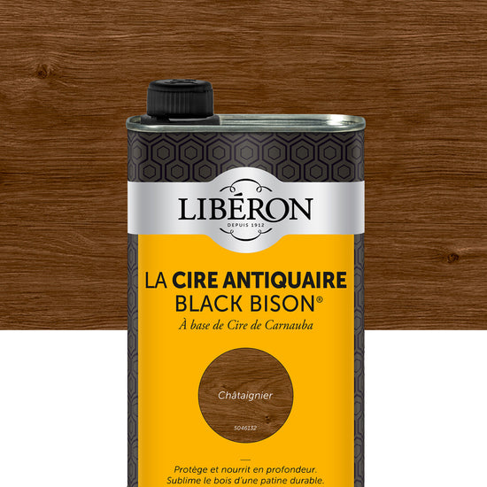 Pot de cire Libéron La Cire Antiquaire, teinte Châtaignier