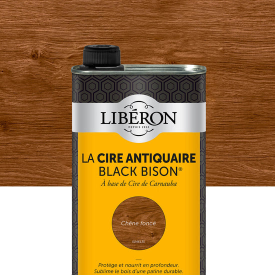 Pot de cire Libéron La Cire Antiquaire, teinte Chêne foncé