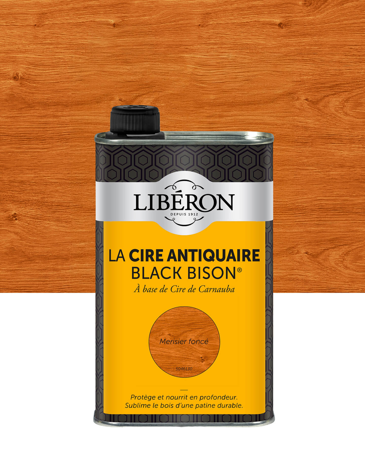 Pot de cire Libéron La Cire Antiquaire, teinte Merisier foncé