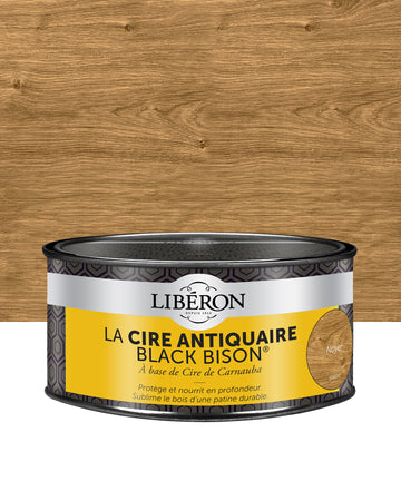 Pot de cire antiquaire Libéron Black Bison, teinte Noyer.