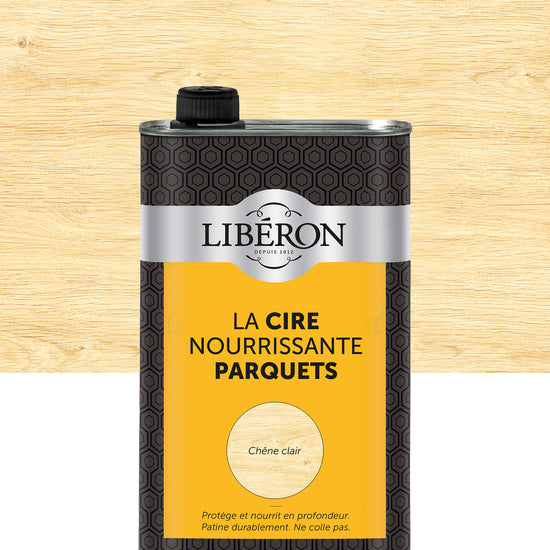 Pot de cire Libéron La Cire Nourrissante Parquets, teinte Chêne Clair
