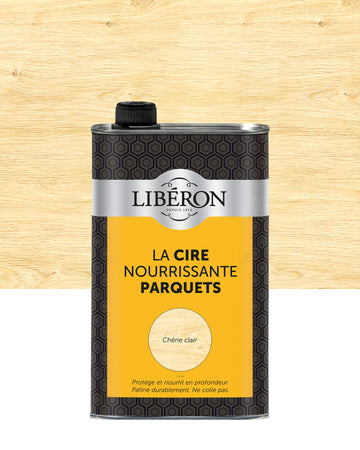 Pot de cire Libéron La Cire Nourrissante Parquets, teinte Chêne Clair