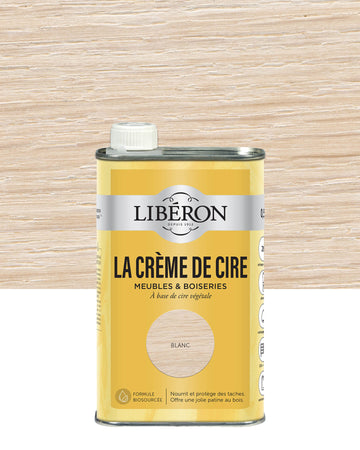 Pot de cire liquide Libéron La Crème de Cire, teinte Blanc