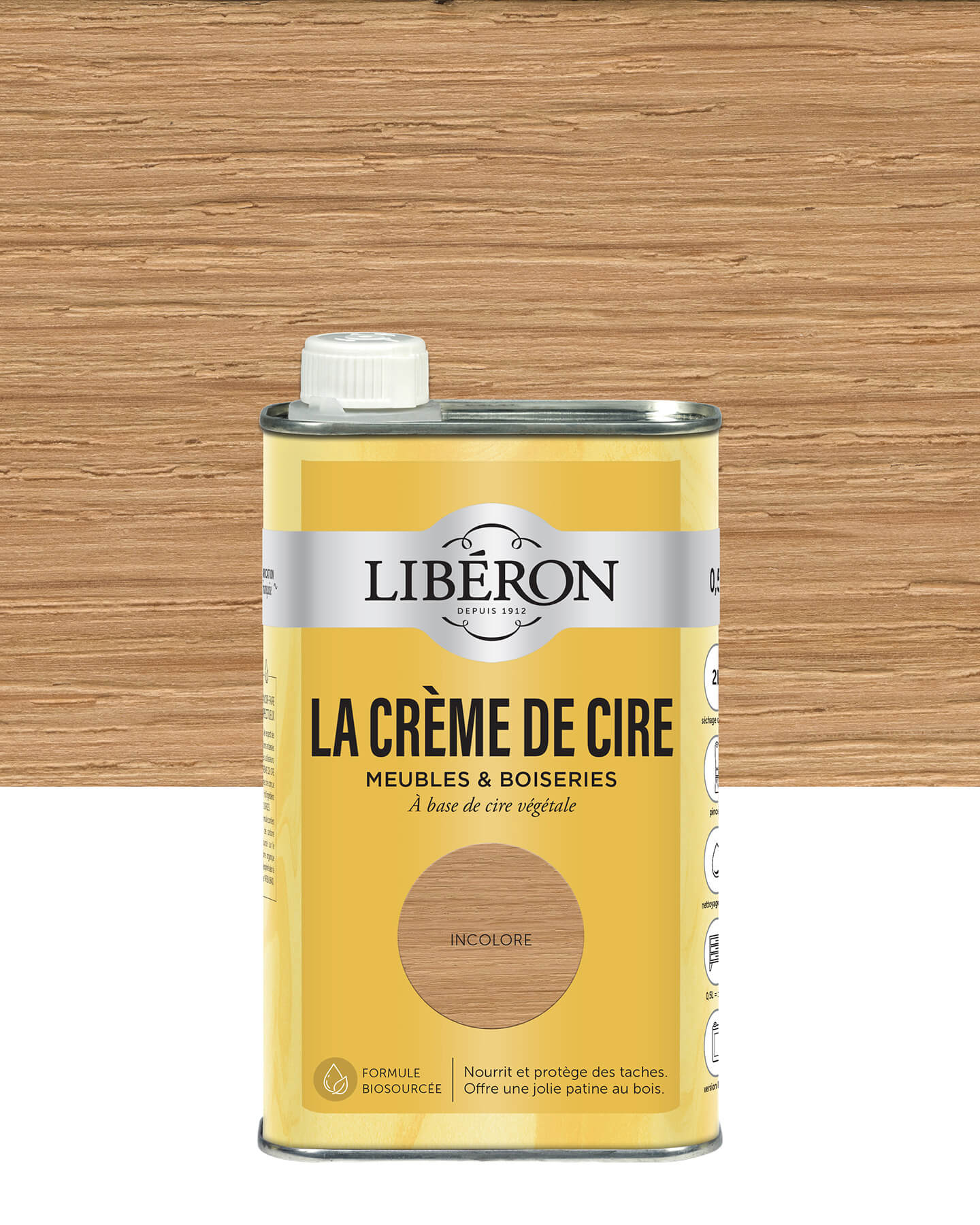 Pot de cire liquide Libéron La Crème de Cire, teinte Incolore