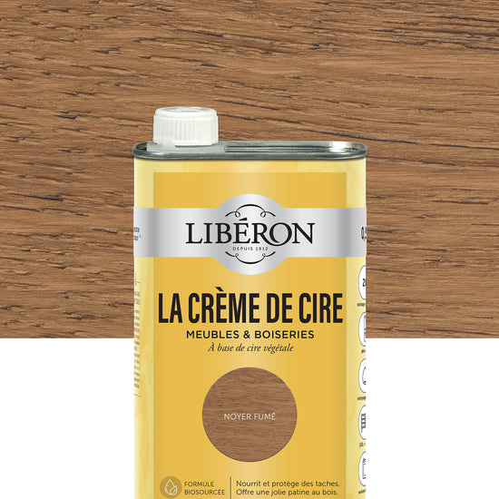 Pot de cire liquide Libéron La Crème de Cire, teinte Noyer Fumé