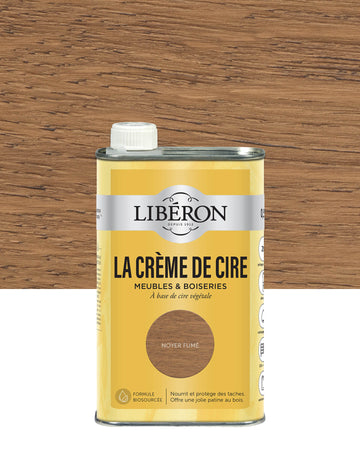 Pot de cire liquide Libéron La Crème de Cire, teinte Noyer Fumé