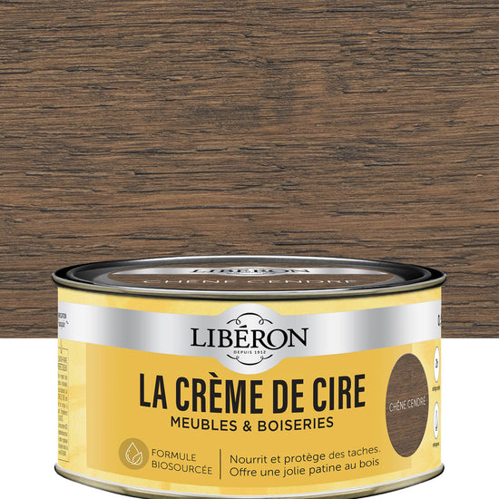 Pot de cire Libéron La Crème de Cire, teinte Chêne Cendré