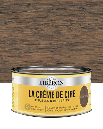 Pot de cire Libéron La Crème de Cire, teinte Chêne Cendré