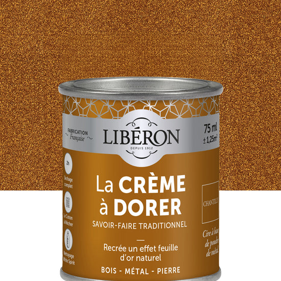 Pot de cire Libéron La Crème à Dorer, teinte Chantilly