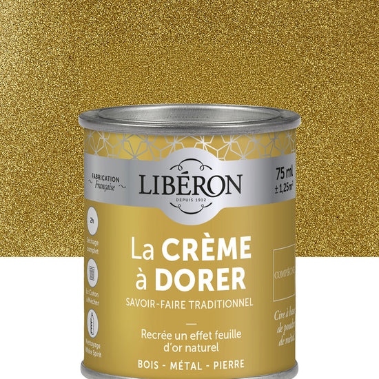 Pot de cire Libéron La Crème à Dorer, teinte Compiègne