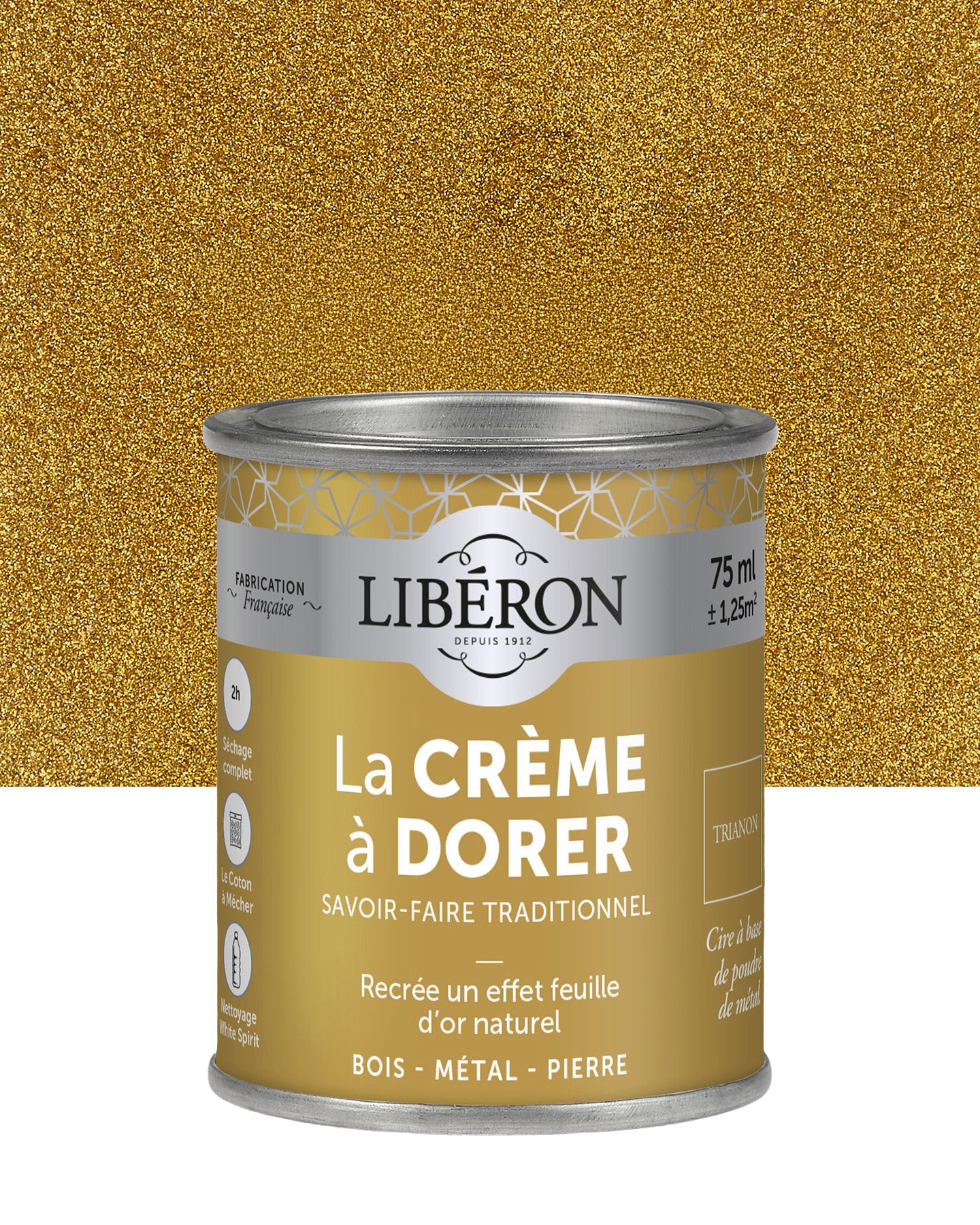 Pot de cire Libéron La Crème à Dorer, teinte Trianon