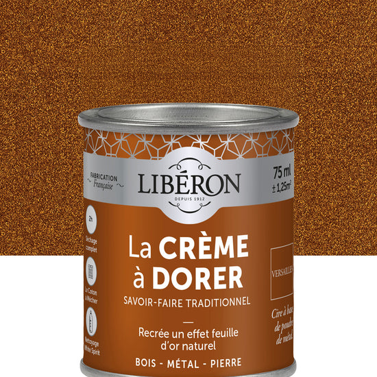 Pot de cire Libéron La Crème à Dorer, teinte Versailles
