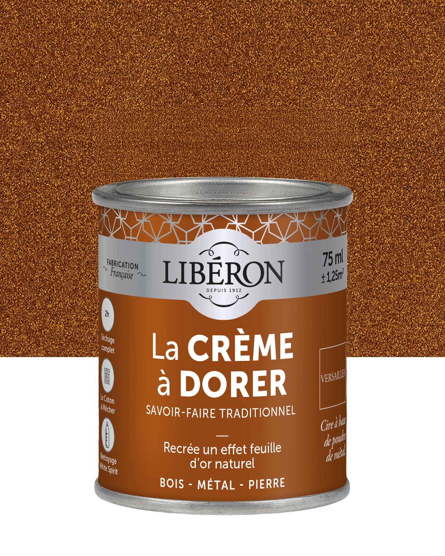 Pot de cire Libéron La Crème à Dorer, teinte Versailles