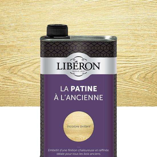 Pot de vernis Libéron La Patine à l'Ancienne, teinte Incolore brillant