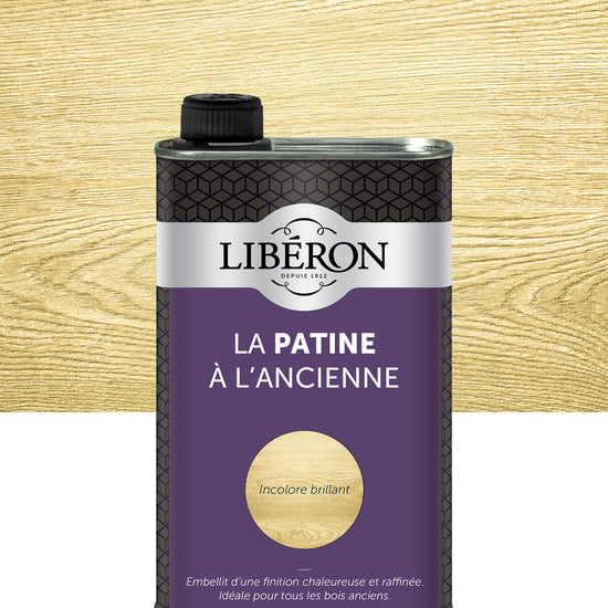 Pot de vernis Libéron La Patine à l'Ancienne, teinte Incolore brillant