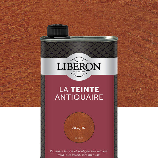 Pot de teinte Libéron La Teinte Antiquaire, teinte Acajou