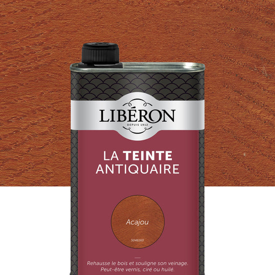 Pot de teinte Libéron La Teinte Antiquaire, teinte Acajou