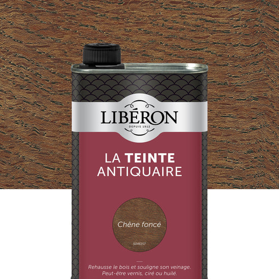 Pot de teinte Libéron La Teinte Antiquaire, teinte Chêne Foncé