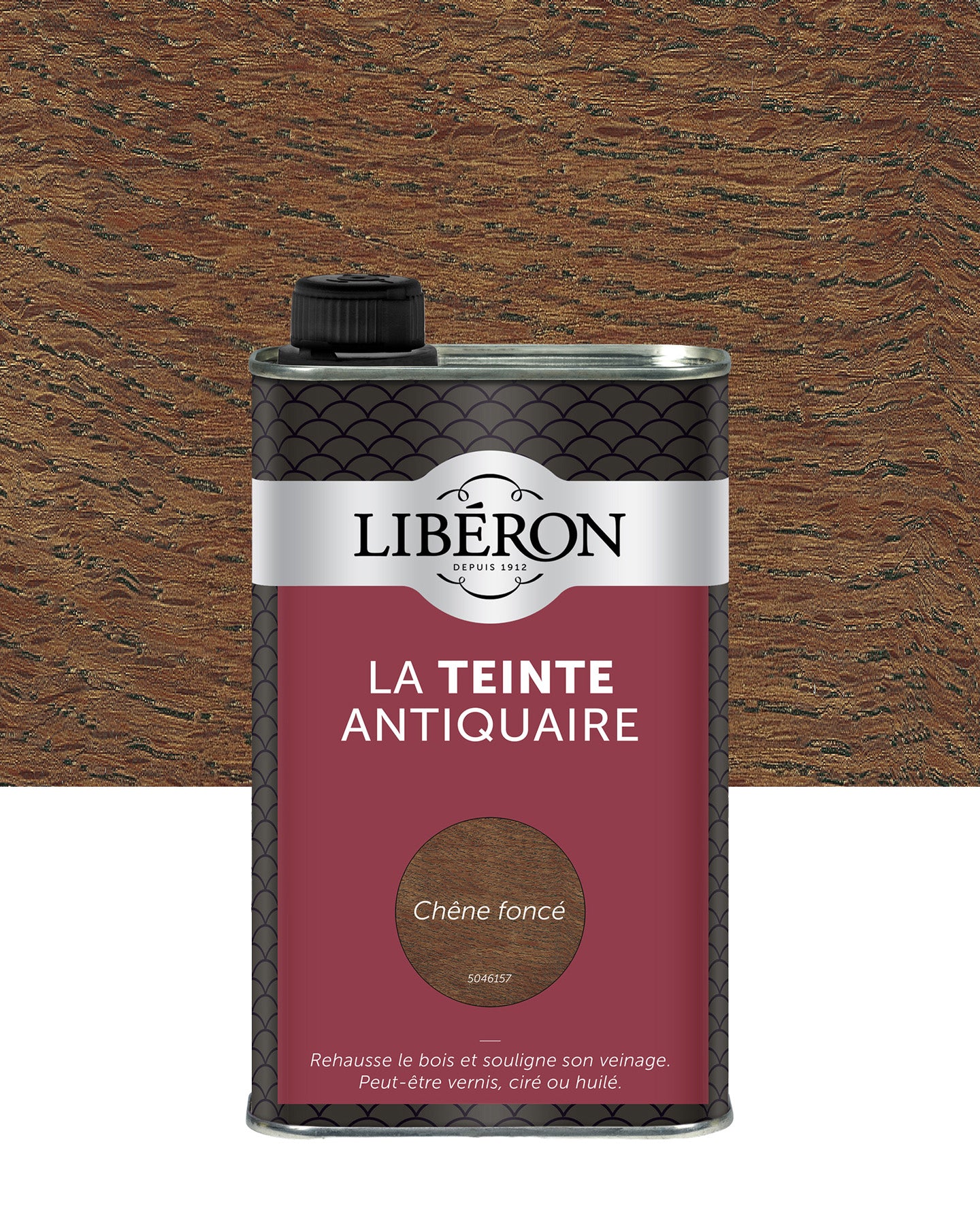Pot de teinte Libéron La Teinte Antiquaire, teinte Chêne Foncé
