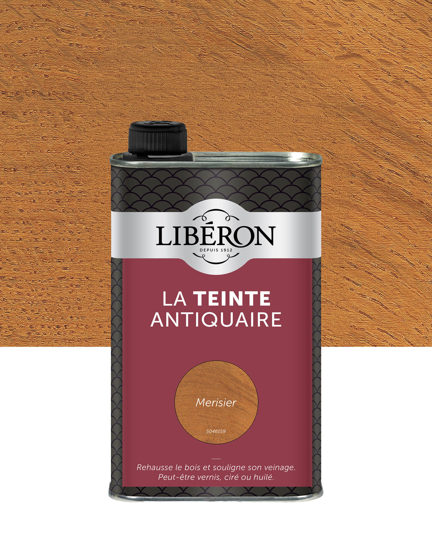 Pot de teinte Libéron La Teinte Antiquaire, teinte Merisier