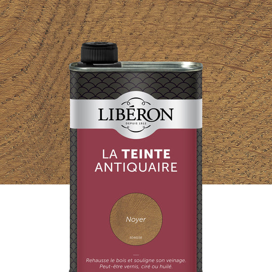 Pot de teinte Libéron La Teinte Antiquaire, teinte Noyer