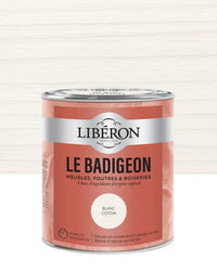 Pot de lasure intérieure Libéron Le Badigeon, teinte Blanc Coton