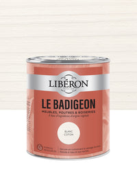 Pot de lasure intérieure Libéron Le Badigeon, teinte Blanc Coton