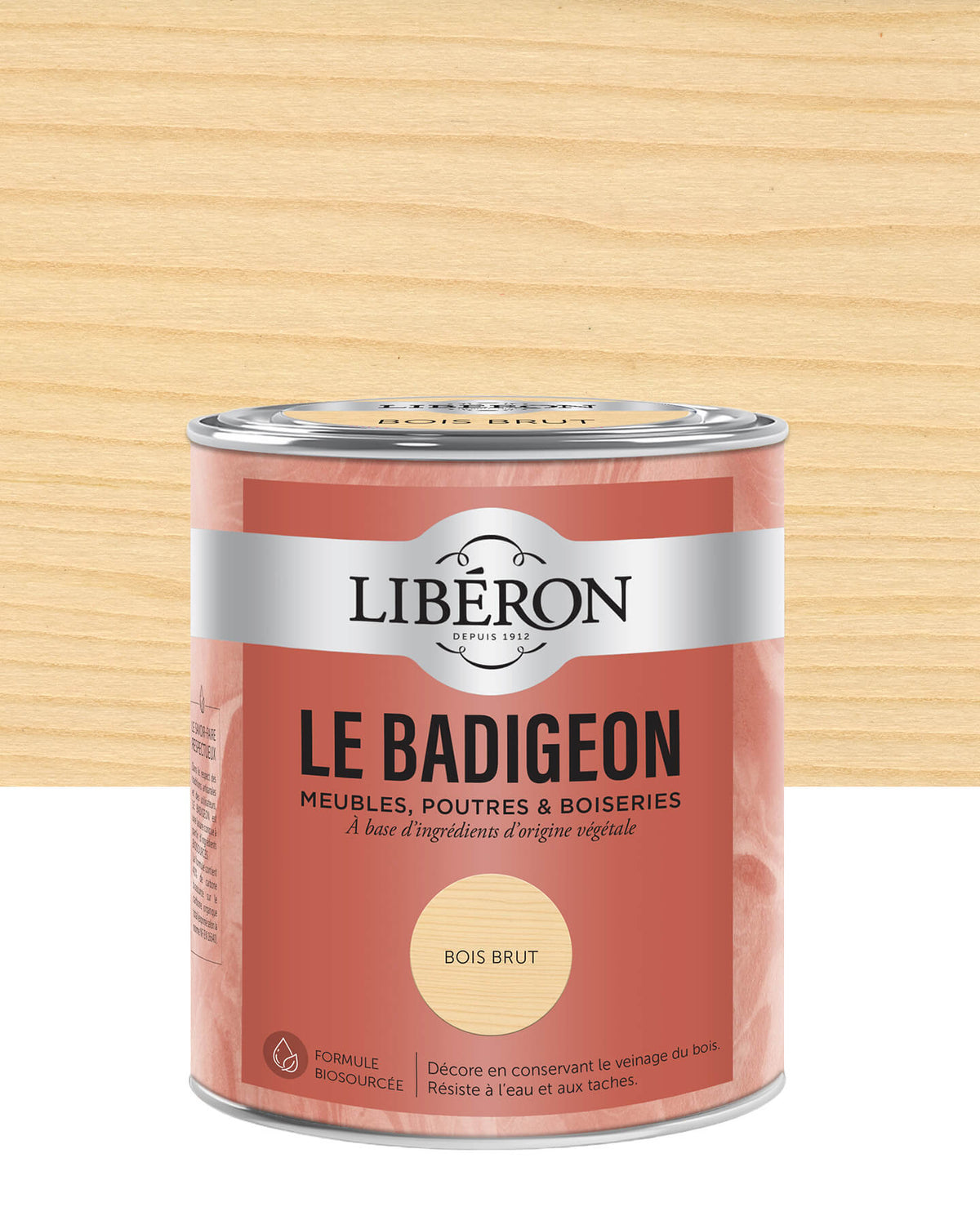 Pot de lasure intérieure Libéron Le Badigeon, teinte Bois Brut