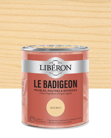 Pot de lasure intérieure Libéron Le Badigeon, teinte Bois Brut