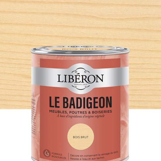 Pot de lasure intérieure Libéron Le Badigeon, teinte Bois Brut