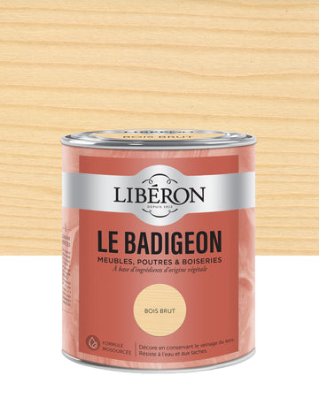 Pot de lasure intérieure Libéron Le Badigeon, teinte Bois Brut
