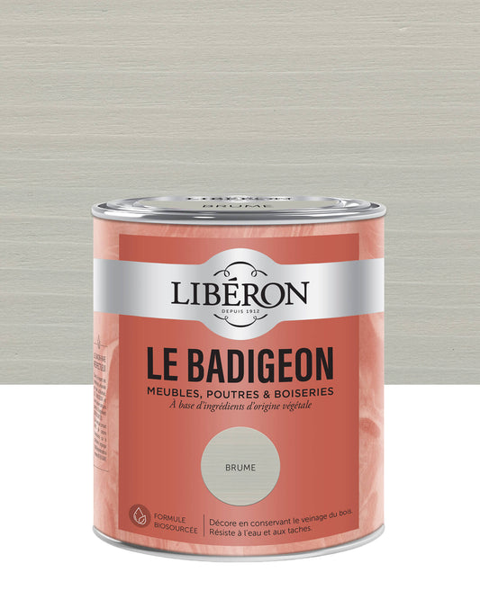 Pot de lasure intérieure Libéron Le Badigeon, teinte Brume