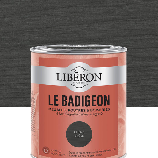 Pot de lasure intérieure Libéron Le Badigeon, teinte Chêne Brûlé