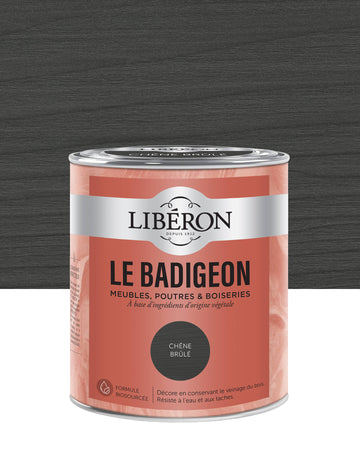 Pot de lasure intérieure Libéron Le Badigeon, teinte Chêne Brûlé