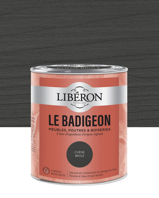 Pot de lasure intérieure Libéron Le Badigeon, teinte Chêne Brûlé