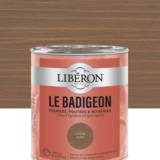 Pot de lasure intérieure Libéron Le Badigeon, teinte Chêne Fumé