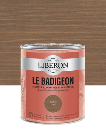 Pot de lasure intérieure Libéron Le Badigeon, teinte Chêne Fumé