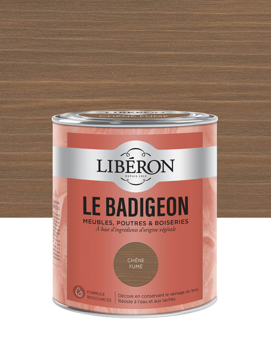 Pot de lasure intérieure Libéron Le Badigeon, teinte Chêne Fumé