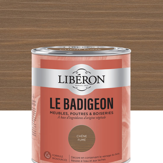 Pot de lasure intérieure Libéron Le Badigeon, teinte Chêne Fumé